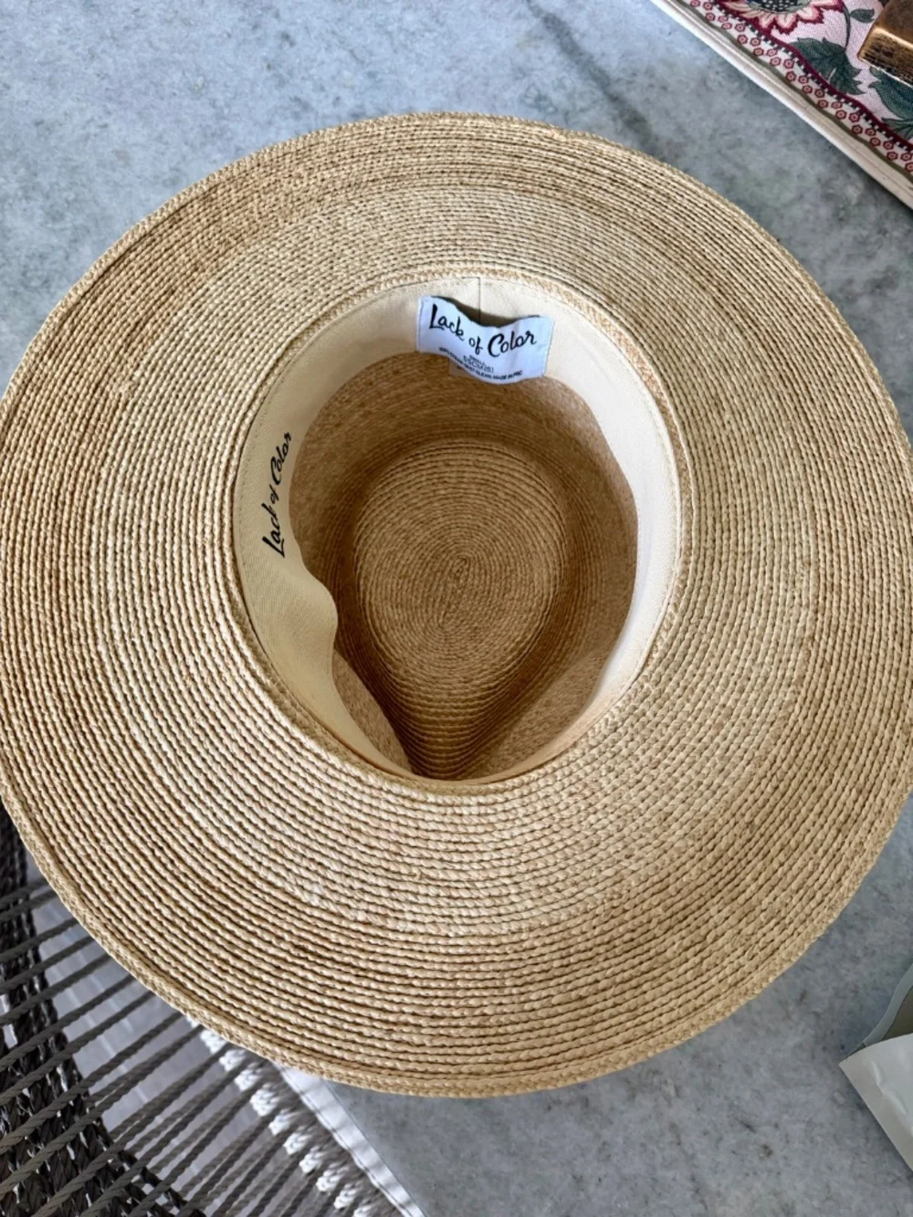 Lack of Color Indio Special Straw Fedora Hat Size Small 55cm - Picture 3 of 7